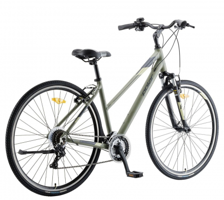 Bicicleta cross-fitness 28" POLAR Athena, cadru aluminiu, manete secventiale, frane V-Brake, 21 viteze [2]