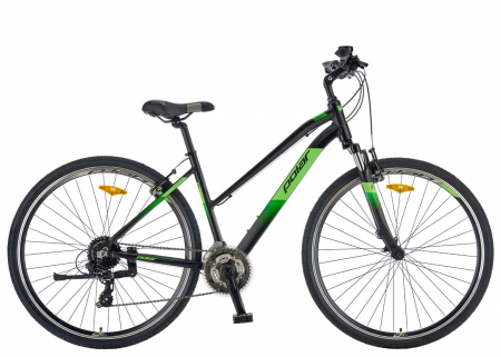 BICICLETE ORAS-TREKKING - Bicicleta cross-fitness 28" POLAR Forester Comp Lady, cadru aluminiu 19", manete secventiale, frane V-Brake, 24 viteze