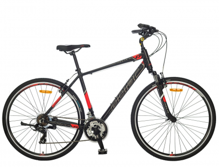 BICICLETE ORAS-TREKKING - Bicicleta cross-fitness 28" POLAR Helix, cadru aluminiu, manete secventiale, frane V-Brake, 21 viteze