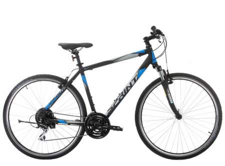 BICICLETE ORAS-TREKKING - Bicicleta cross-fitness 28" SPRINT Sintero Man, cadru aluminiu, manete secventiale, frane V-Brake, 24 viteze
