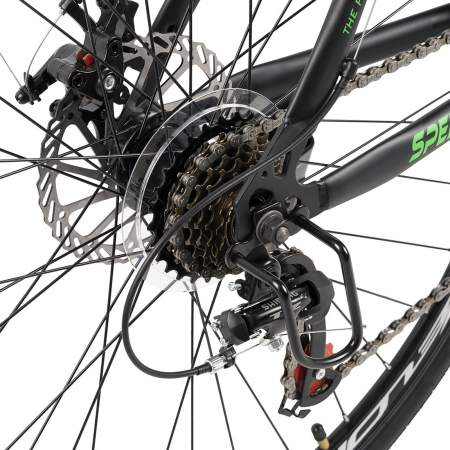 Bicicleta cross-fitness 28" VELORS Speeder RS-4, cadru otel 16", manete secventiale, frane disc, 21 viteze [7]