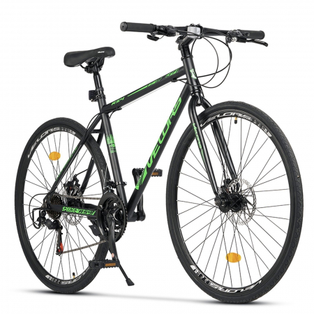 Bicicleta cross-fitness 28" VELORS Speeder RS-4, cadru otel 16", manete secventiale, frane disc, 21 viteze [1]