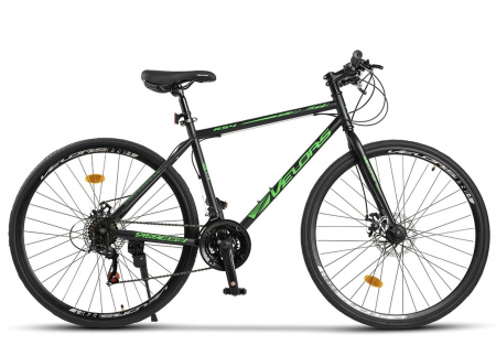 BICICLETE ORAS-TREKKING - Bicicleta cross-fitness 28" VELORS Speeder RS-4, cadru otel 16", manete secventiale, frane disc, 21 viteze