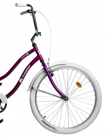 Bicicleta Cruiser 26" CARPAT Liberta, cadru otel 21", frane V-Brake/torpedo, single speed [6]