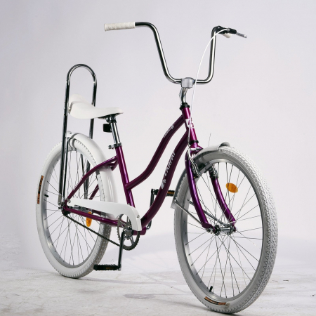 Bicicleta Cruiser 26" CARPAT Liberta, cadru otel 21", frane V-Brake/torpedo, single speed [1]