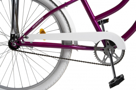 Bicicleta Cruiser 26" CARPAT Liberta, cadru otel 21", frane V-Brake/torpedo, single speed [4]