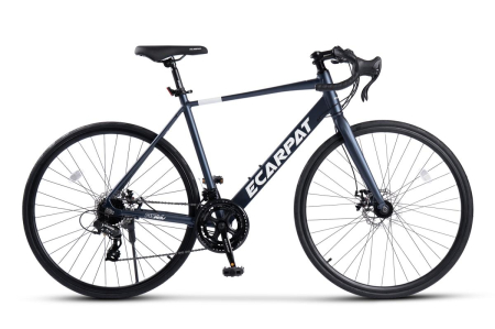 Carpat Sport - Bicicleta Cursiera/Cyclocross E-Carpat Adv A28320C 28", Negru, Cadru Aluminiu, 16 Viteze, Echipare Carpat, Frane Disc, Cabluri Integrate