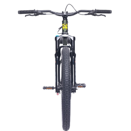 Bicicleta dirt 26" ROCK MACHINE Riff 50s, cadru otel 12", frane hidraulice, single speed, verde [2]