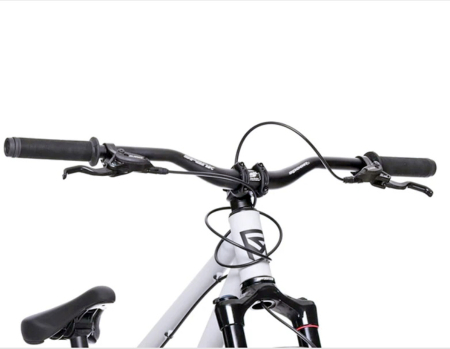 Bicicleta dirt 26" ROCK MACHINE Riff 70s, cadru otel 12", frane hidraulice, single speed, gri [3]