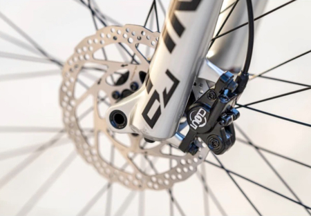 Bicicleta dirt 26" ROCK MACHINE Riff 70s, cadru otel 12", frane hidraulice, single speed, gri [11]