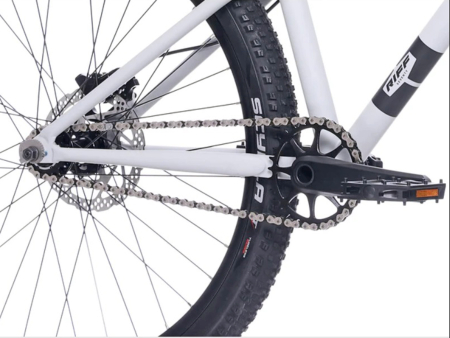 Bicicleta dirt 26" ROCK MACHINE Riff 70s, cadru otel 12", frane hidraulice, single speed, gri [8]