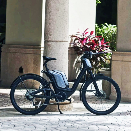 Bicicleta electrica 27.5" NIU Aero 27800, cadru aluminiu 18", manete secventiale, frane hidraulice, 8 viteze, negru [6]