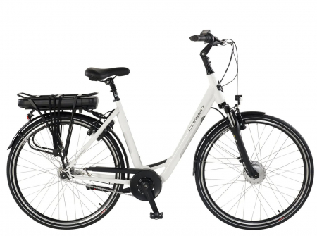 Bicicleta electrica City 28" CORWIN 28122, cadru aluminiu, manete revoshift, frane V-Brake/torpedo, 7 viteze [1]