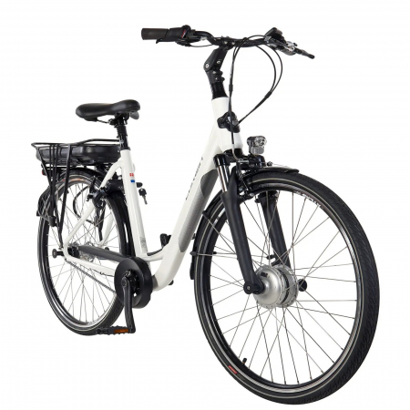 BICICLETE ELECTRICE - Bicicleta electrica City 28" CORWIN 28122, cadru aluminiu, manete revoshift, frane V-Brake/torpedo, 7 viteze