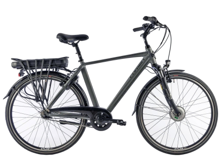 BICICLETE ELECTRICE - Bicicleta electrica City 28" CORWIN 28321, cadru aluminiu 21", frane V-Brake, 7 viteze, negru mat