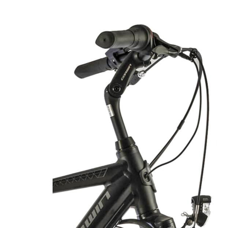 Bicicleta electrica City 28" CORWIN 28321, cadru aluminiu 21", frane V-Brake, 7 viteze, negru mat [1]