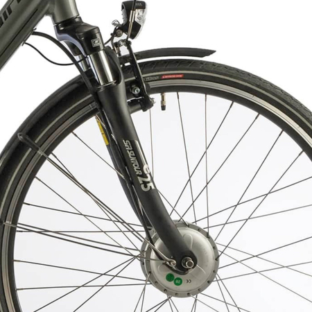 Bicicleta electrica City 28" CORWIN 28321, cadru aluminiu 21", frane V-Brake, 7 viteze, negru mat [1]