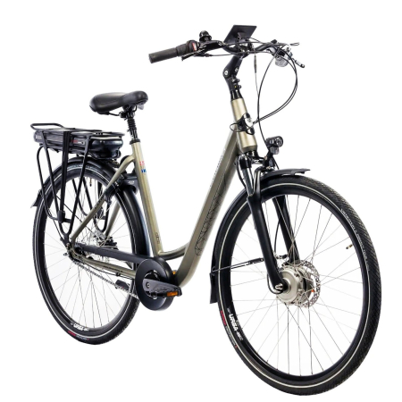 BICICLETE ELECTRICE - Bicicleta electrica City 28" CORWIN 28326, cadru aluminiu, frane hidraulice, 7 viteze