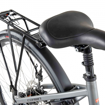 Bicicleta electrica City 28" CORWIN Elite 600+, cadru aluminiu, manete revoshift, frane hidraulice, 7 viteze [4]