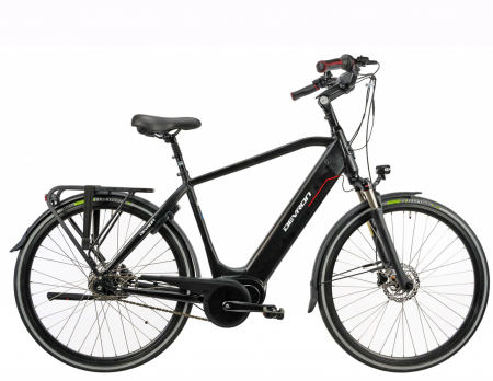 BICICLETE ELECTRICE - Bicicleta electrica oras 28" DEVRON 28427, cadru aluminiu 19.5", manete RevoShift, frane hidraulice, 9 viteze, negru
