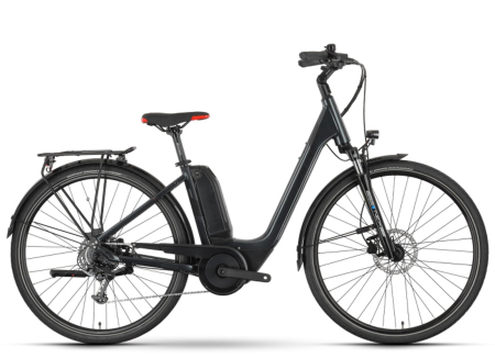 Bicicleta electrica City 28" RAYMON CityRay E 1.0 SE, cadru aluminiu , manete secventiale, frane hidraulice, 8 viteze, antracit [1]