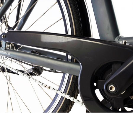 Bicicleta electrica City 28" CORWIN 28328, cadru aluminiu 19.5", frane V-Brake, 7 viteze, negru [3]