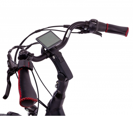 Bicicleta electrica City 28" DEVRON 28120 VCN7, cadru aluminiu 19", frane V-Brake/torpedo, 7 viteze in butuc, alb [2]