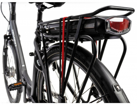 Bicicleta electrica City 28" DEVRON 28120 VCN7, cadru aluminiu 19", frane V-Brake/torpedo, 7 viteze in butuc, alb [5]