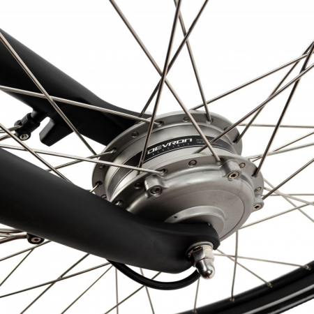 Bicicleta electrica City 28" DEVRON 28120 VCN7, cadru aluminiu 19", frane V-Brake/torpedo, 7 viteze in butuc, alb [1]