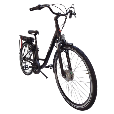 Bicicleta electrica Devron 28220 - 28 inch, Vbrake, M, Negru [1]
