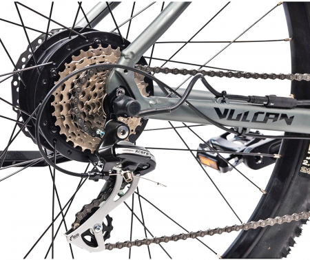 Bicicleta electrica MTB-HT 29" DEVRON Vulcan, cadru aluminiu 19.5", manete secventiale, frane hidraulice, 8 viteze, gri [5]