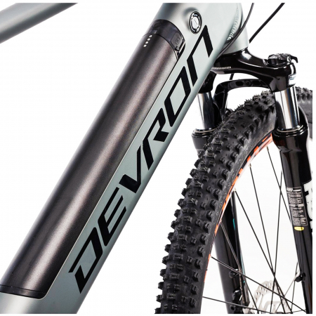 Bicicleta electrica MTB-HT 29" DEVRON Vulcan, cadru aluminiu 19.5", manete secventiale, frane hidraulice, 8 viteze, gri [4]
