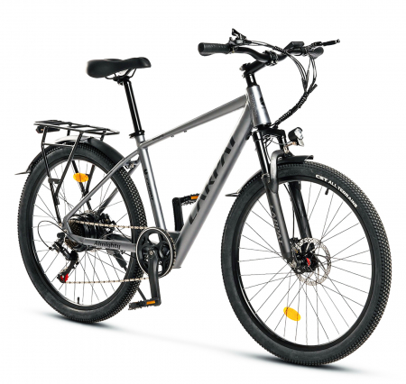 BICICLETE ELECTRICE - Bicicleta electrica City 26" CARPAT Almighty C26518E, cadru aluminiu, manete index, frane disc, 7 viteze