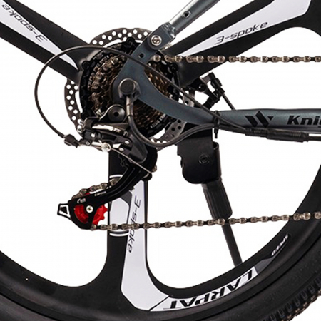 Bicicleta electrica MTB-FS 26" CARPAT Knight C26519E, jante magneziu, cadru aluminiu 17", manete index, frane disc, 7 viteze [6]