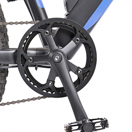 Bicicleta electrica MTB-HT 27.5" SCOOTY EM-500 PRO, cadru aluminiu 18", frane disc, 8 viteze, negru/albastru [7]