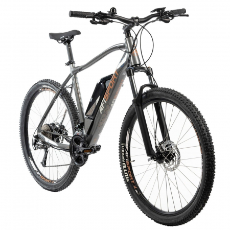 Bicicleta electrica MTB-HT 27.5" AFISPORT M1.7, cadru aluminiu, manete secventiale, frane hidraulice, 27 viteze [1]