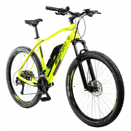 Bicicleta electrica MTB-HT 27.5" AFISPORT M1.7, cadru aluminiu, manete secventiale, frane hidraulice, 27 viteze [1]