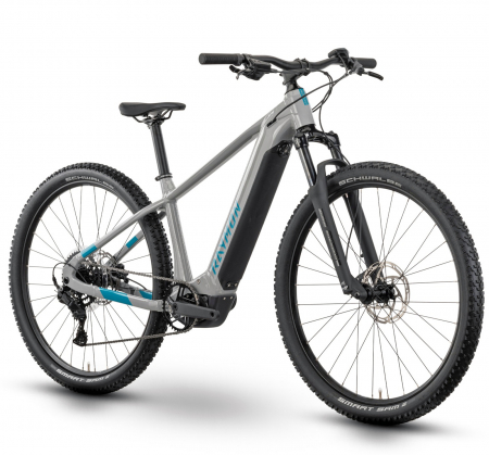 BICICLETE ELECTRICE - Bicicleta electrica MTB-HT 29" RAYMON HardRay 500, cadru aluminiu, manete secventiale, frane hidraulice, 9 viteze, gri