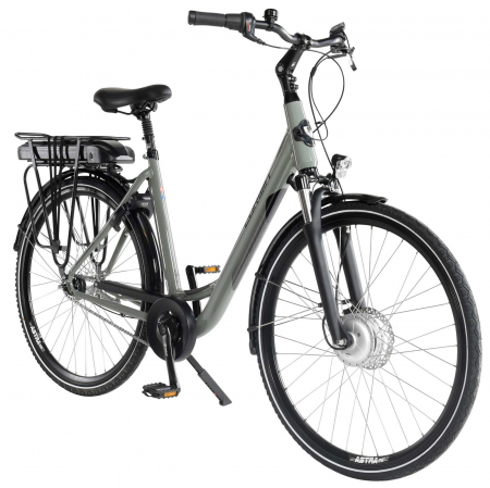 BICICLETE ELECTRICE - Bicicleta electrica oras 28" CORWIN 28124, cadru aluminiu, frane hidraulice, 7 viteze