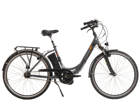 Bicicleta electrica oras 28" PROPHETE 990 Geniesser Elektro-Fahrad, cadru aluminiu 18",  frane V-Brake hidraulice, 7 viteze, gri [1]