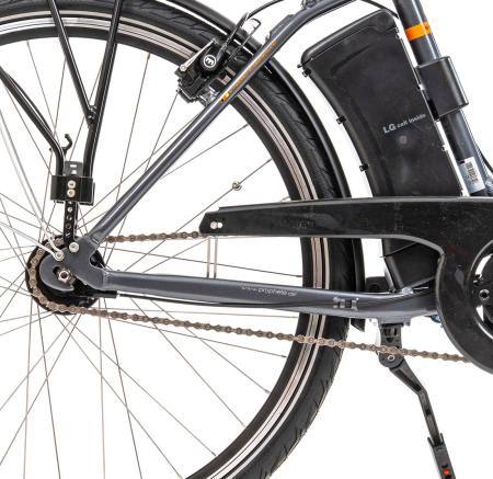 Bicicleta electrica oras 28" PROPHETE 990 Geniesser Elektro-Fahrad, cadru aluminiu 18",  frane V-Brake hidraulice, 7 viteze, gri [9]