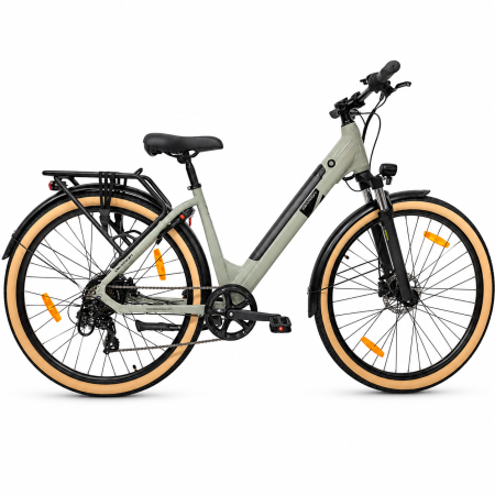 BICICLETE ELECTRICE - Bicicleta electrica Oras Devron 28200 - 28 inch, M, Gri Deschis