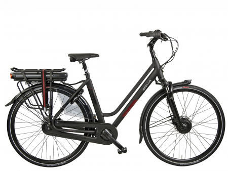 BICICLETE ELECTRICE - Bicicleta electrica oras 28" STELLA Vincenza 28124, cadru aluminiu 20", manete RevoShift, frane disc/torpedo, 8 viteze, negru