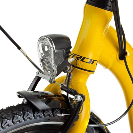 Bicicleta electrica pliabila 20" DEVRON 20122, cadru aluminiu, manete secventiale, frane V-Brake, 7 viteze [10]