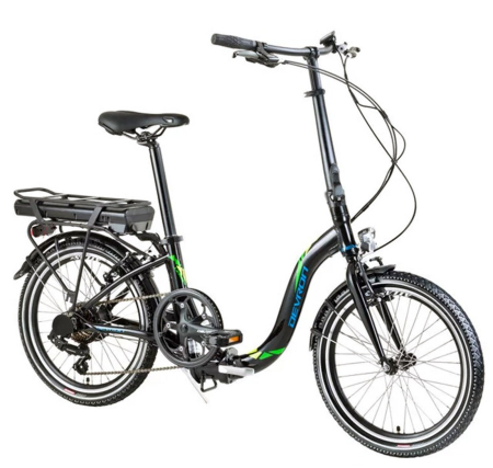 Bicicleta electrica pliabila 20" DEVRON 20122, cadru aluminiu, manete secventiale, frane V-Brake, 7 viteze [1]