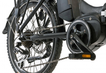 Bicicleta electrica pliabila 20" DEVRON 20126, cadru aluminiu, manete secventiale, frane hidraulice, 7 viteze [4]