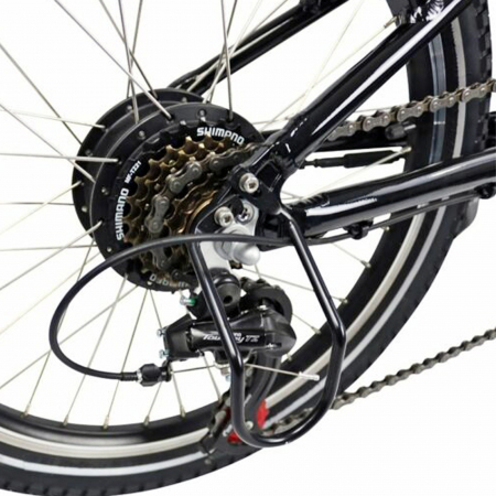 Bicicleta electrica pliabila 20" BLAUPUNKT Carl 300, cadru aluminiu, manete index, frane V-Brake, 7 viteze, negru [7]