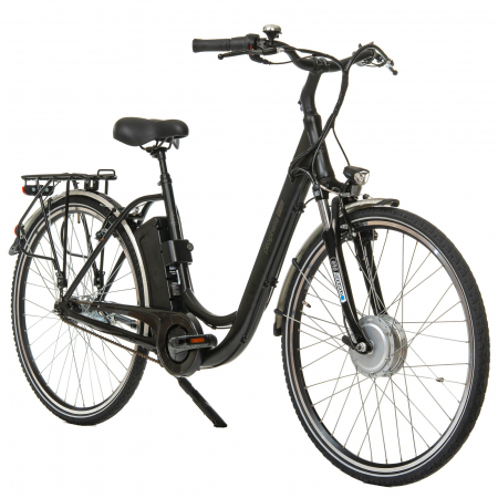 BICICLETE ELECTRICE - Bicicleta electrica oras 28" PROPHETE Geniesser Elektro-Fahrad 54889, cadru aluminiu 19",  frane V-Brake hidraulice, 7 viteze, negru