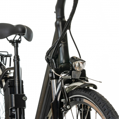 Bicicleta electrica oras 28" PROPHETE Geniesser Elektro-Fahrad 54889, cadru aluminiu 19",  frane V-Brake hidraulice, 7 viteze, negru [4]