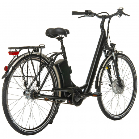 Bicicleta electrica oras 28" PROPHETE Geniesser Elektro-Fahrad 54889, cadru aluminiu 19",  frane V-Brake hidraulice, 7 viteze, negru [2]